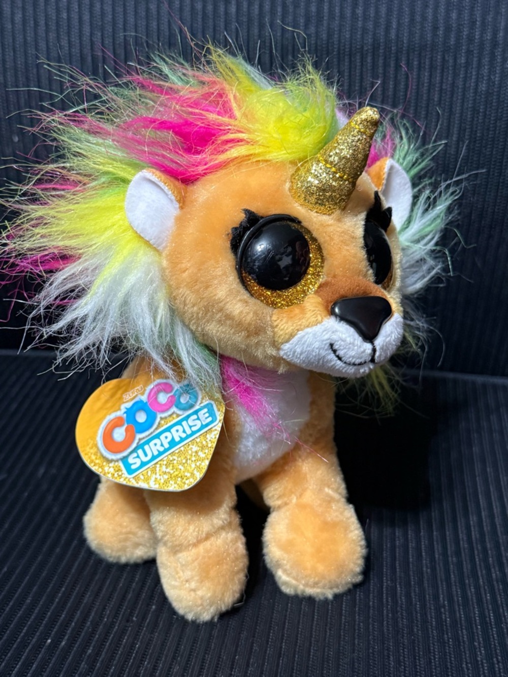 💖4/$25-ZURU Coco Surprise Unicorn Plush Rainbow Mane Big Eyes Stuffed Animal